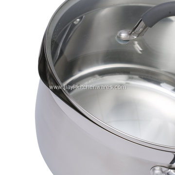 Stainless Steel Target Aluminum Stockpot with Lid SUS304